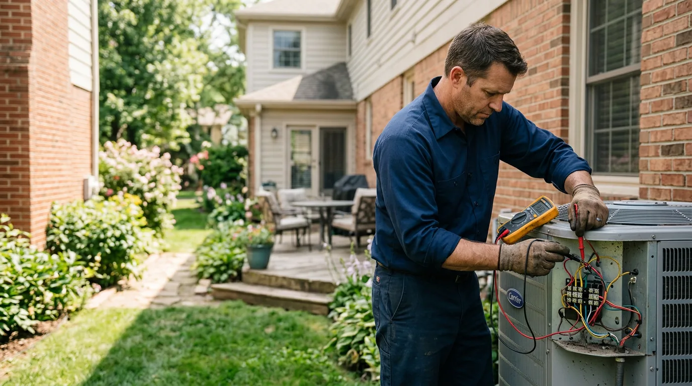 HVAC technician working near Fort Monmouth, NJ